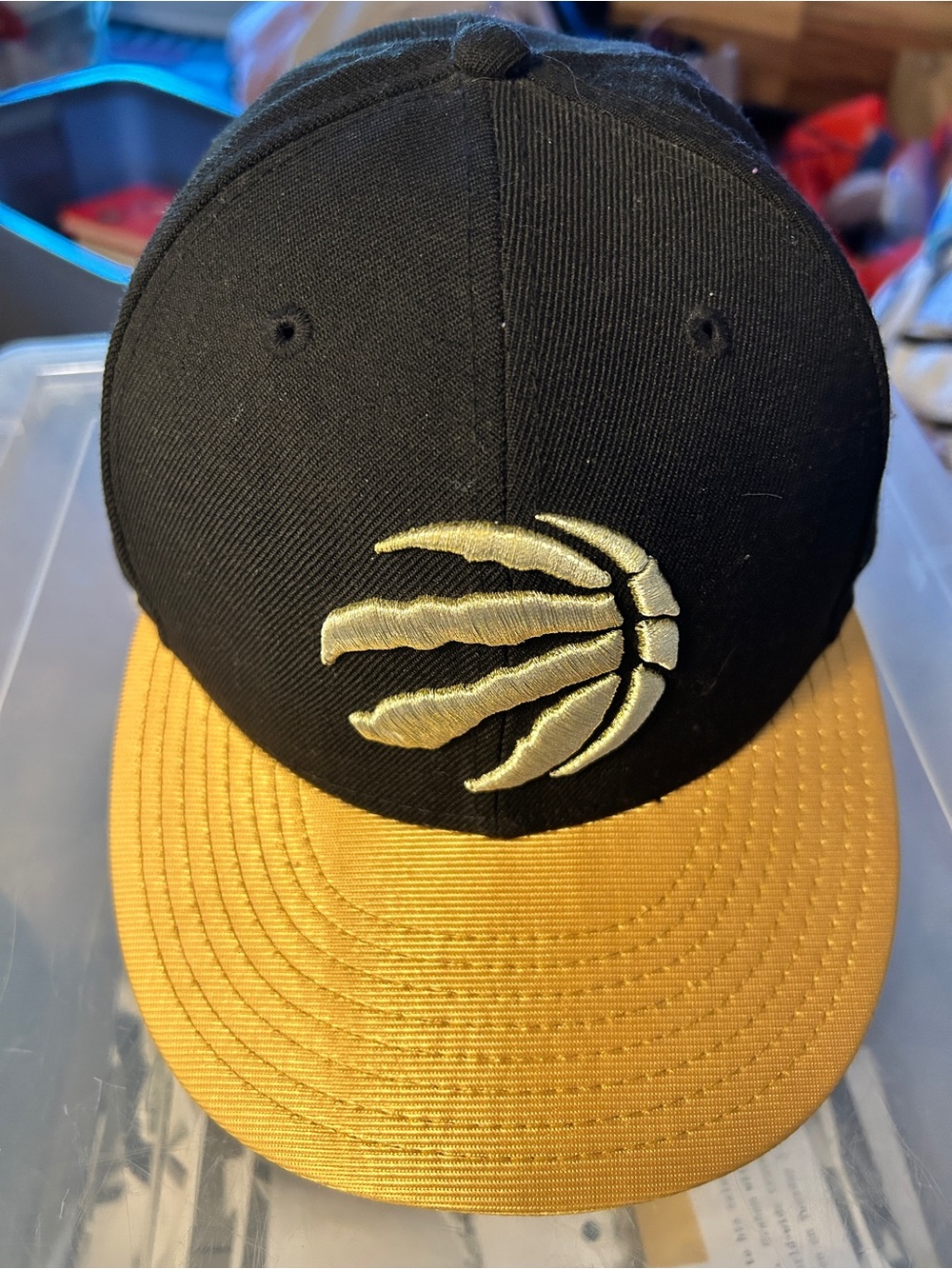 9fifty Black and Gold Raptors Claw Snapback Cap